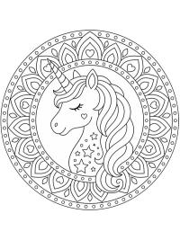 Unikornis mandala