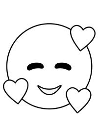 Emoji szívekkel