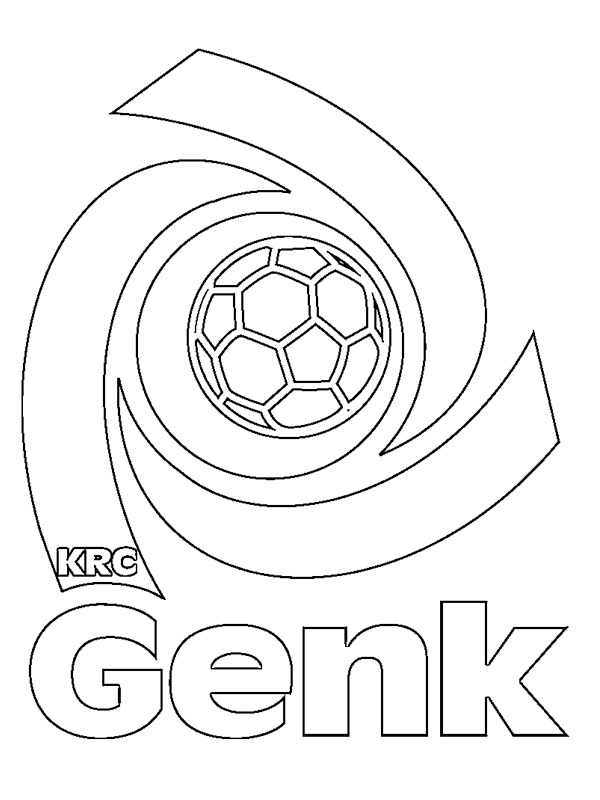 KRC Genk logó Kifestő