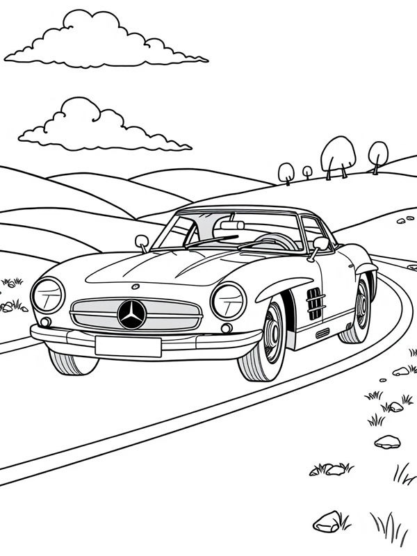 Mercedes-Benz 300 SLR Kifestő