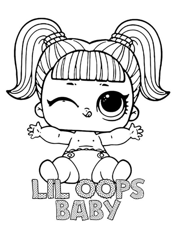 Lil Oops Baby LOL meglepetés! Kifestő