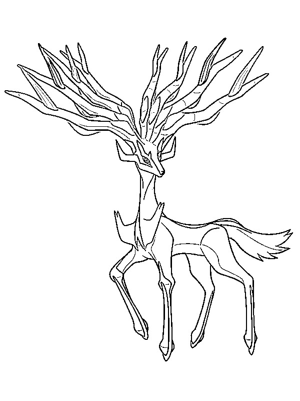 Xerneas (Pokémon) Kifestő